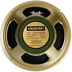 Celestion G12M Greenback 12 Inch 25 Watt Replacement Guitar Speaker 8 Ohm